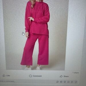 Vibrant Pink Lounge Set